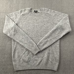 Uniqlo Sweater Adult Medium Gray Long Sleeve Sweatshirt Casual Men's